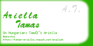 ariella tamas business card